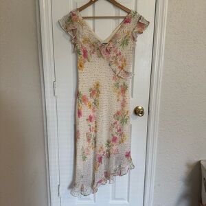 Breakin Loose Floral Dress Uptown Girl Whimsical Vintage 90s 80s sz 10